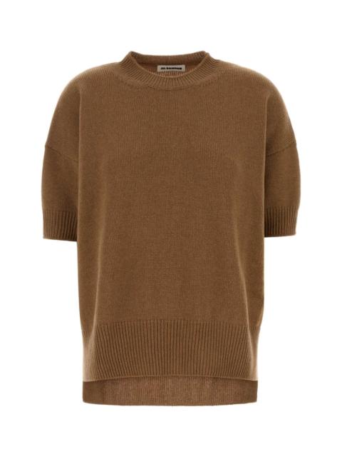 Jil Sander Jil Sander Women Camel Cashmere Sweater