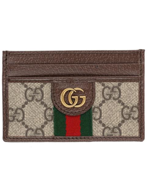 GUCCI OPHIDIA CARD HOLDER WITH LOGO