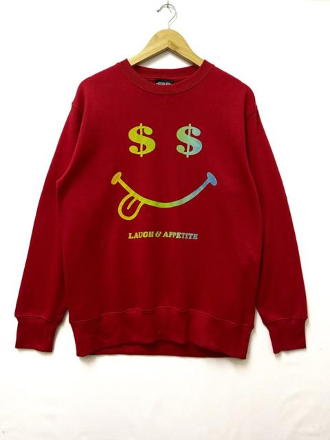 Other Designers Japanese Brand - Harvey Ball Smiley Face Big Logo Sweatshirt Red Large
