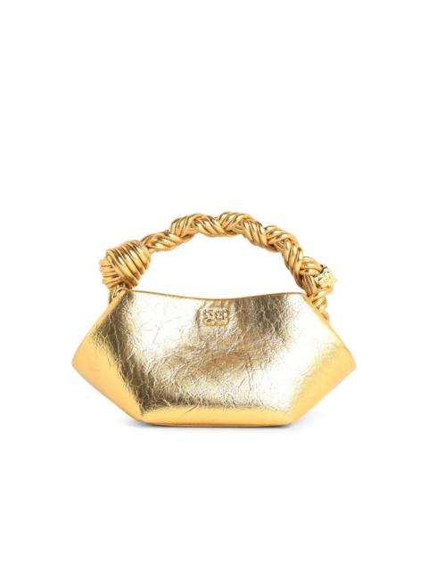 GANNI Ganni 'Bou' Mini Bag In Gold Leather Women