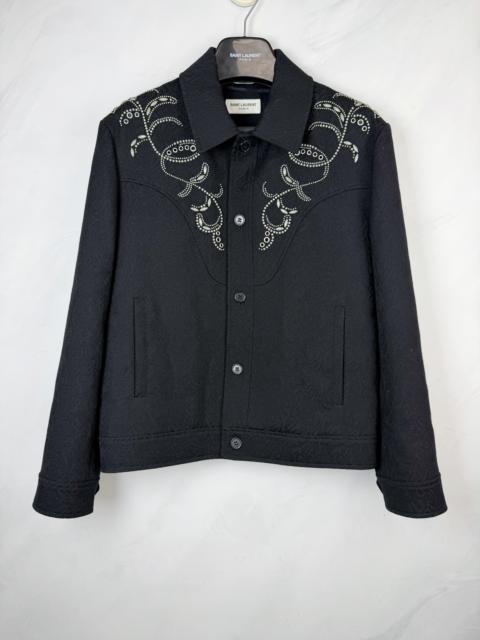 SAINT LAURENT Saint Laurent SS19 Embroidered Button Jacket