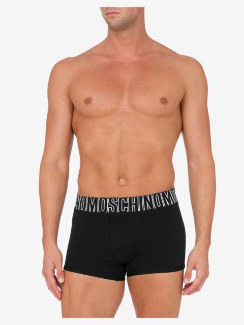 Moschino BOXER IN STRETCH JERSEY RUBBER