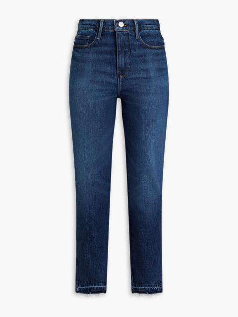 FRAME Le Sylvie cropped high-rise straight-leg jeans
