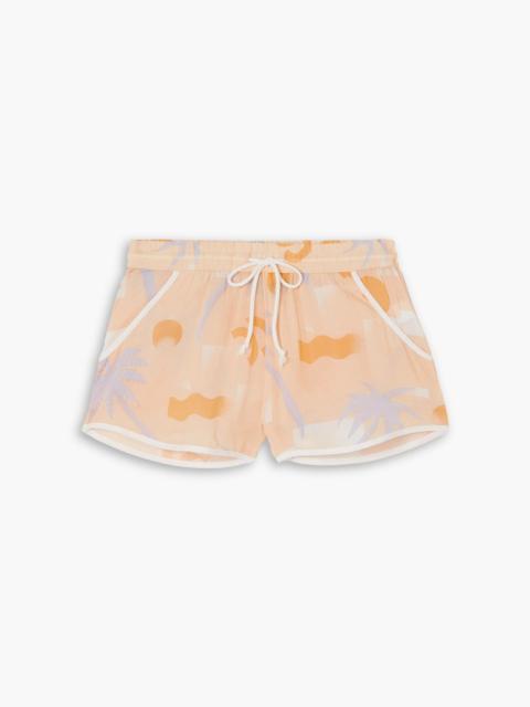 Other Designers Hanna printed voile shorts