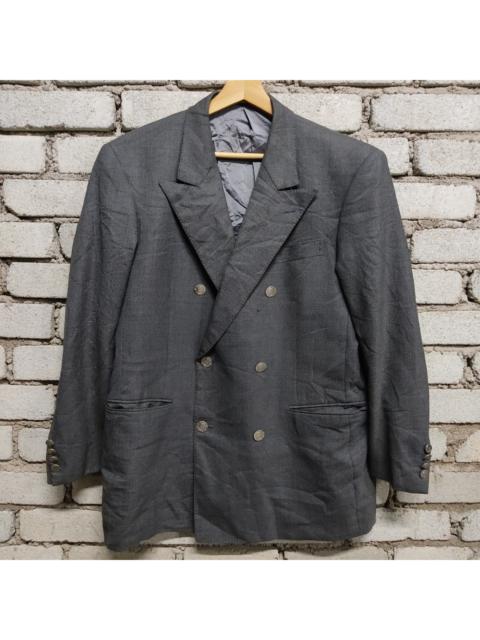 Givenchy OG Givenchy Paris Silver Button Men Casual Grey Suit Blazer