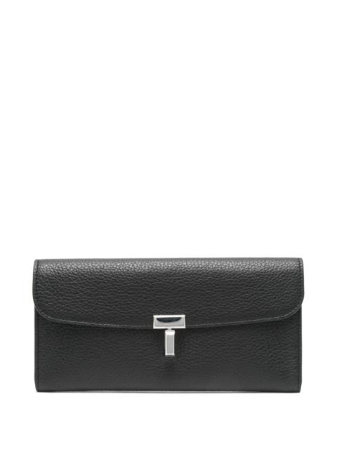 TOTEME Toteme T-Lock Grained-leather Wallet