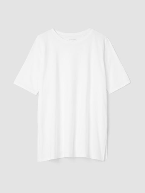 EILEEN FISHER Organic Pima Cotton Jersey Long Tee