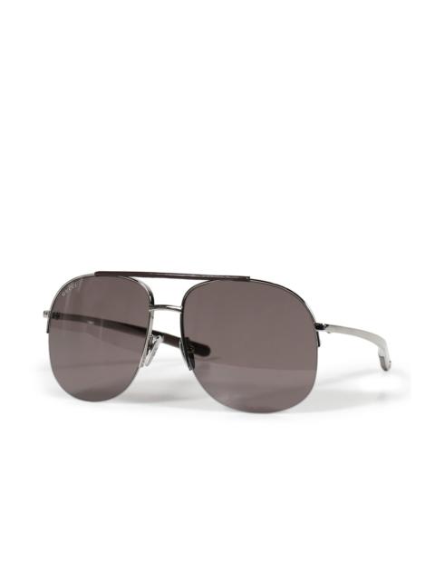 GUCCI NAVIGATOR SUNGLASSES / SIL