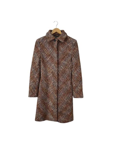 Max Mara SPORTMAX MAX MARA TWEED KNITTED LONG COAT