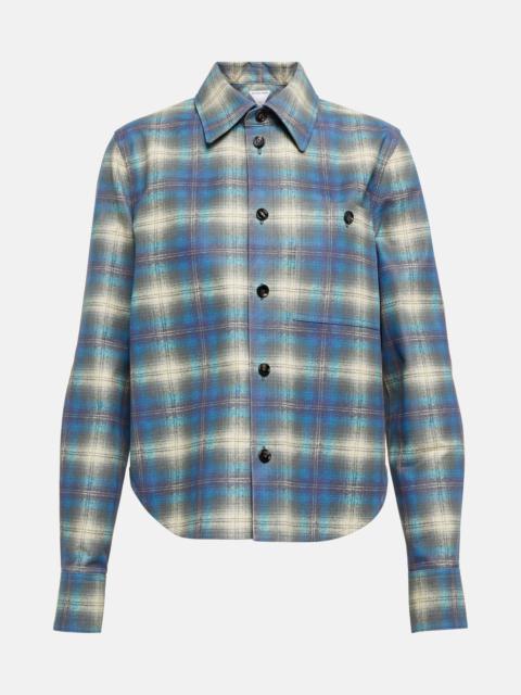 Bottega Veneta Checked leather shirt