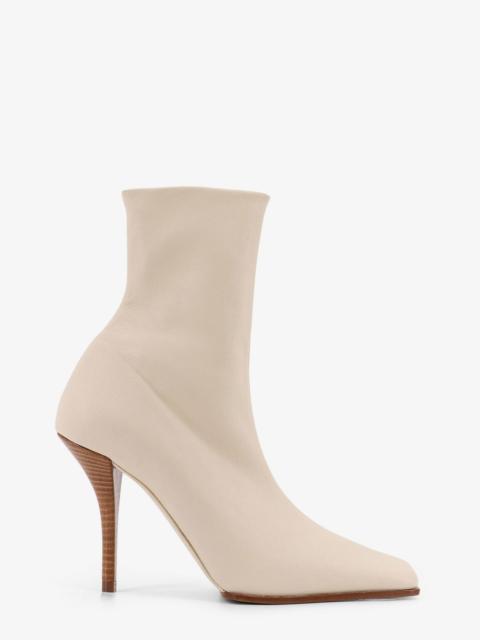 Alaïa Alaia Leather Stiletto Heel Boots Beige Women