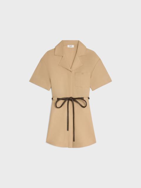 CELINE dress IN cotton and silk twill