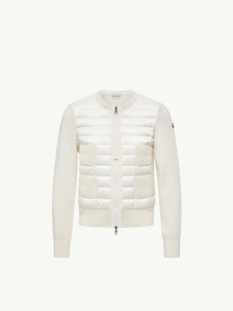 Moncler Padded Wool Zip-Up Cardigan