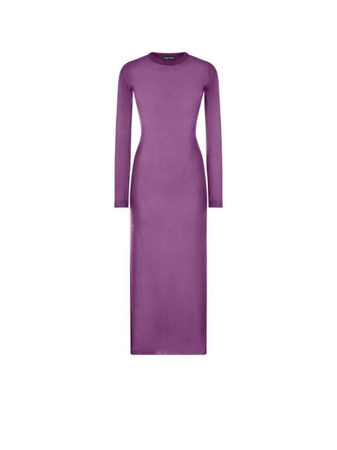 TOM FORD ANKLE LENGTH CREWNECK SILK DRESS