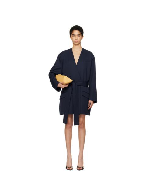 THE ATTICO Navy Wrap Blazer