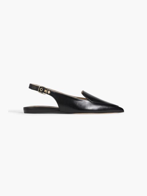 Stuart Weitzman Ryder leather slingback point-toe flats