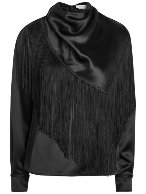 GABRIELA HEARST Gabriela Hearst Anderson Scarf-effect Draped Silk top
