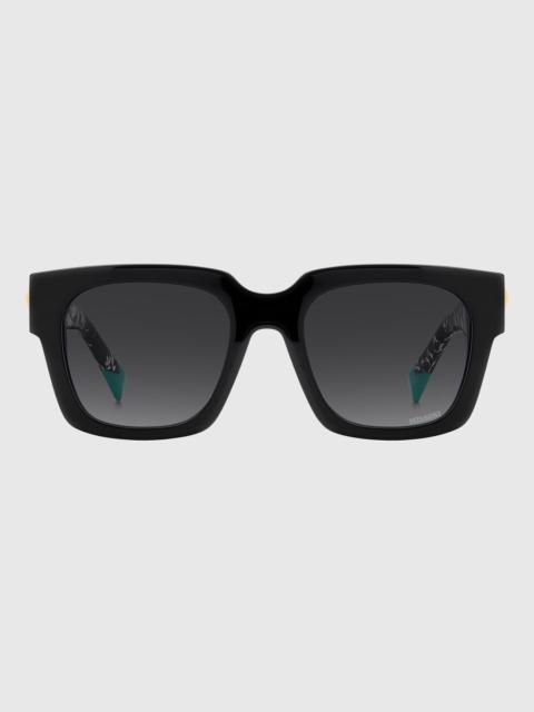 Missoni Missoni Seasonal squared acetate sunglasses