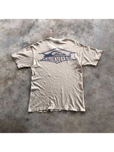 Other Designers Japanese Brand - Distressed QUIKSILVER Big Back Logo T-Shirt