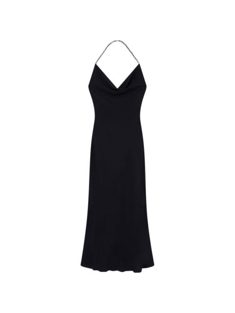 crystal-embellished halterneck dress
