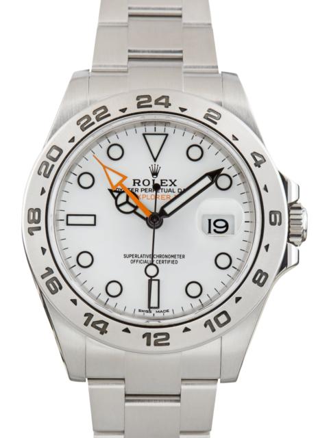 ROLEX Pre-Owned Rolex Explorer II White Dial Ref 216570