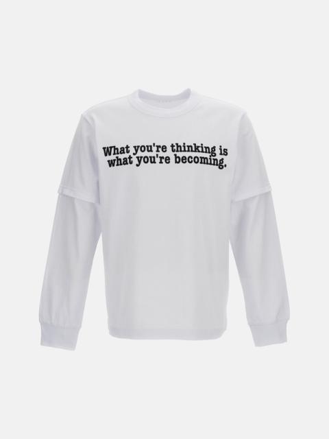 sacai Sacai Men Graphic Print Longsleeve Shirt