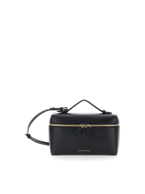Victoria Beckham Victoria Beckham Vanity Black Crossbody Bag With Adjustable Strap And Logo Lettering On The Front In