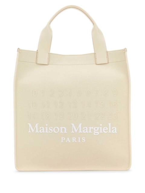 Maison Margiela Maison Margiela Women Ivory Canvas Shopping Bag