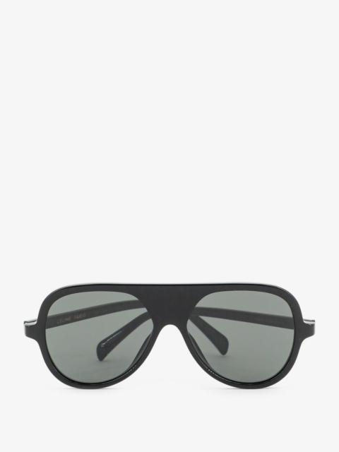 CELINE Celine Men Black Frame 66 Acetate Sunglasses