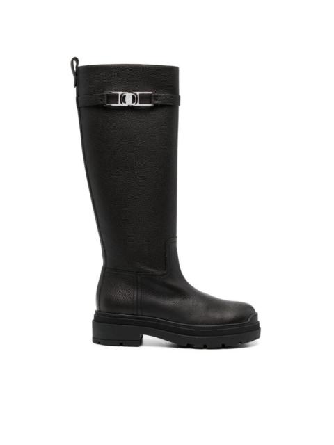 FERRAGAMO Ferragamo Ryder Knee-Length Leather Boots