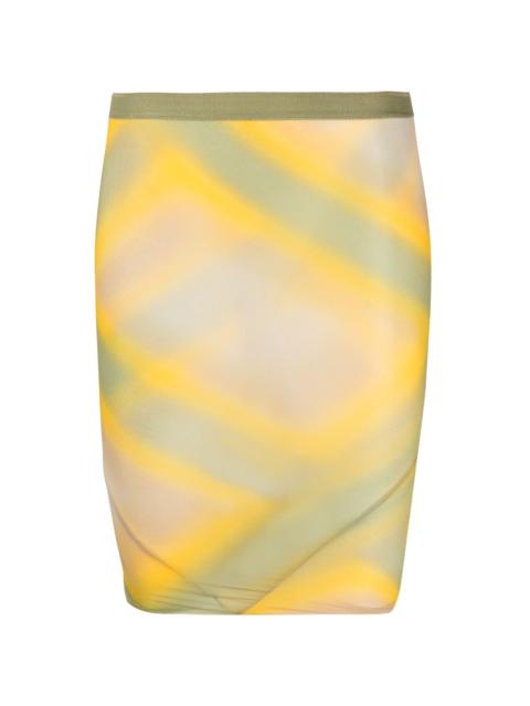 Rick Owens high-waisted graphic-print skirt