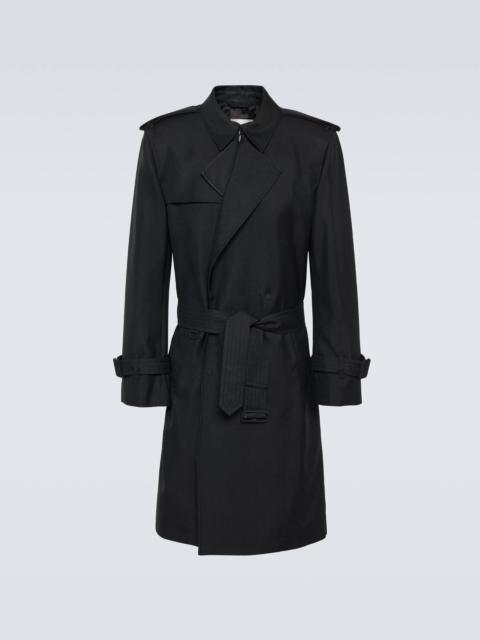 Burberry Silk-blend trench coat