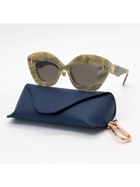 Loewe NEW LOEWE LW40127I 60E GREEN CAT EYE WOMEN SUNGLASSES LOEWE