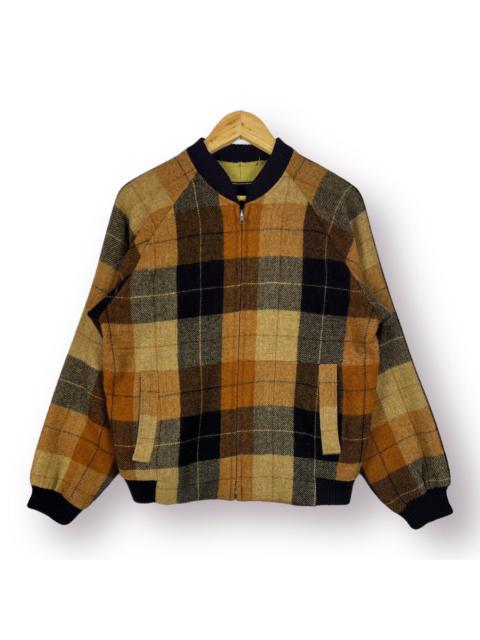 Other Designers Japanese Brand - 🔥 VINTAGE ROTARY GROUP RG WOOLEN TARTAN BOMBER JACKET