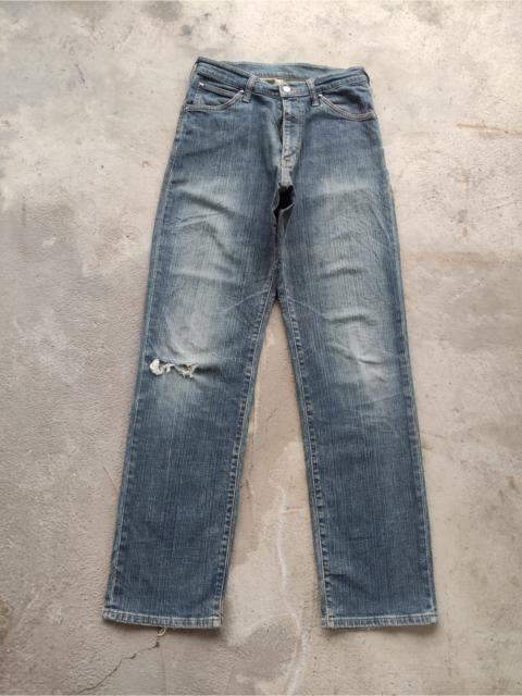 Other Designers Vintage Wrangler Jean Distressed Faded Denim