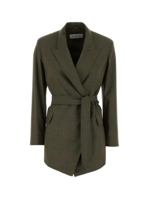 Max Mara Max Mara Women Embroidered Wool Nasello Blazer