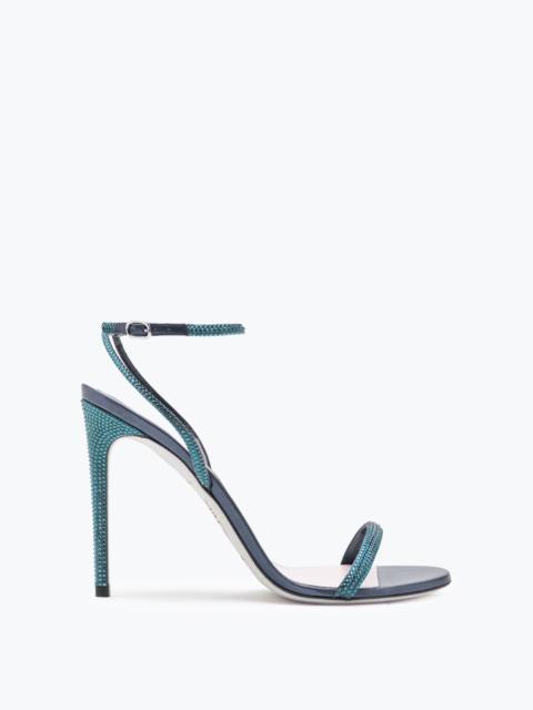 RENE CAOVILLA Ellabrita Crystal Blue Sandal 105