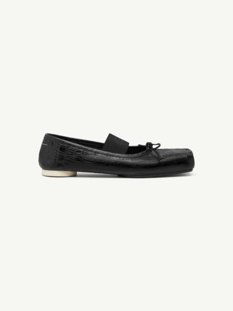 MM6 Maison Margiela Numeric square-toe ballerinas