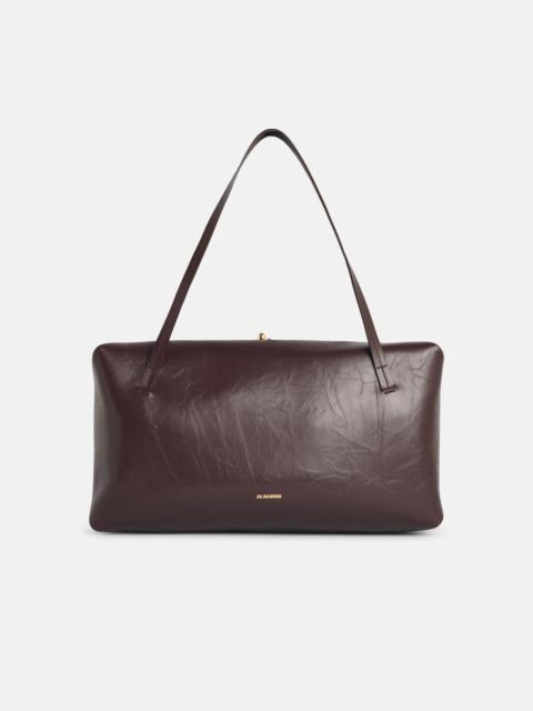 Jil Sander LARGE 'GOJI PILLOW' BROWN LEATHER BAG
