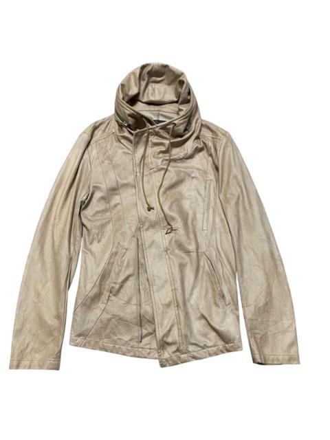 Other Designers Tornado Mart Velvet Leather Style Bono Jacket Hooded