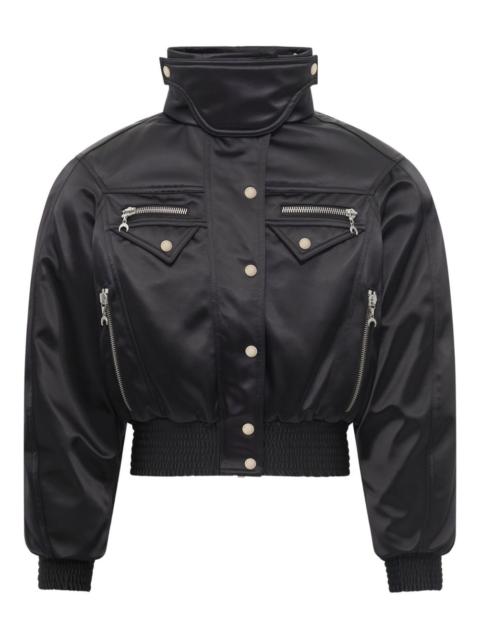 Marine Serre satin bomber jacket