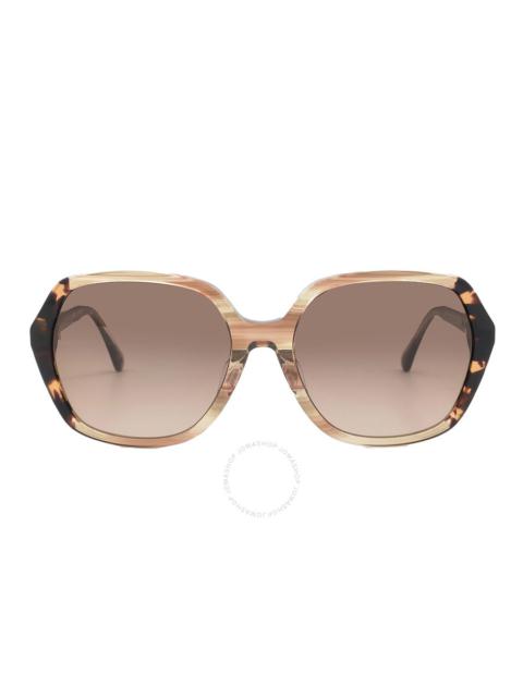 kate spade Kate Spade Brown Gradient Geometric Ladies Sunglasses ELLERY/F/S 02OHHA 57
