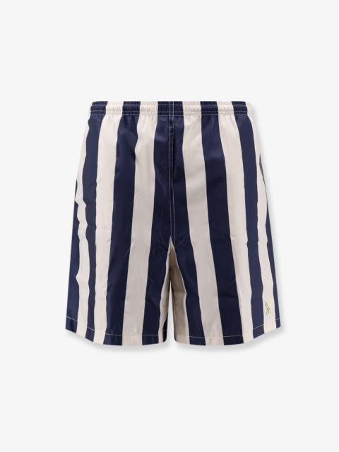AMI Paris Ami Paris Men Nylon Swim Shorts With Striped Pattern