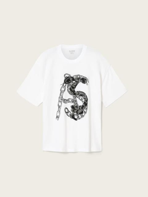 ALLSAINTS SCALE CROPPED GRAPHIC T-SHIRT