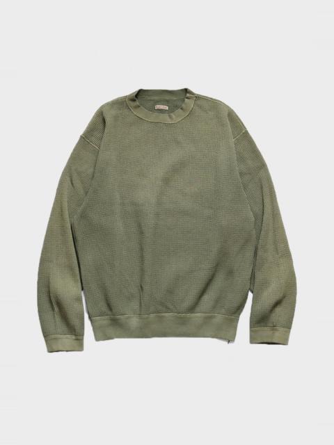 Kapital ECO Waffle BIG SWT - Khaki