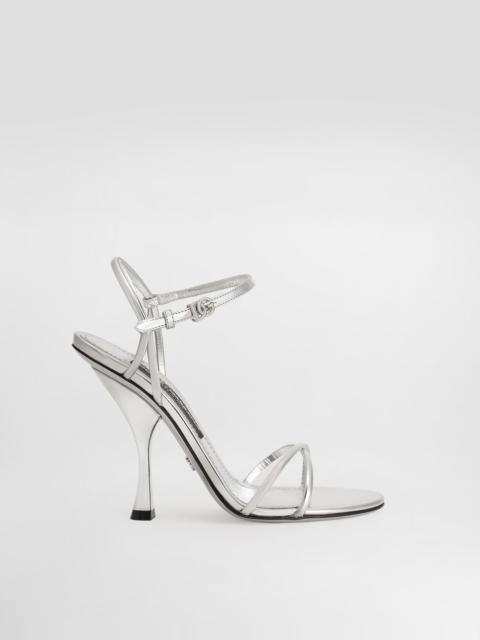 Dolce & Gabbana Sandals in mirror calfskin