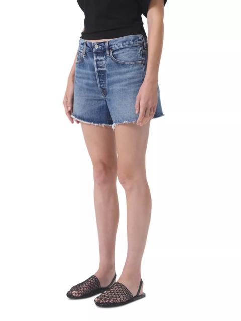 AGOLDE Parker Cutoff Denim Shorts in Ruin