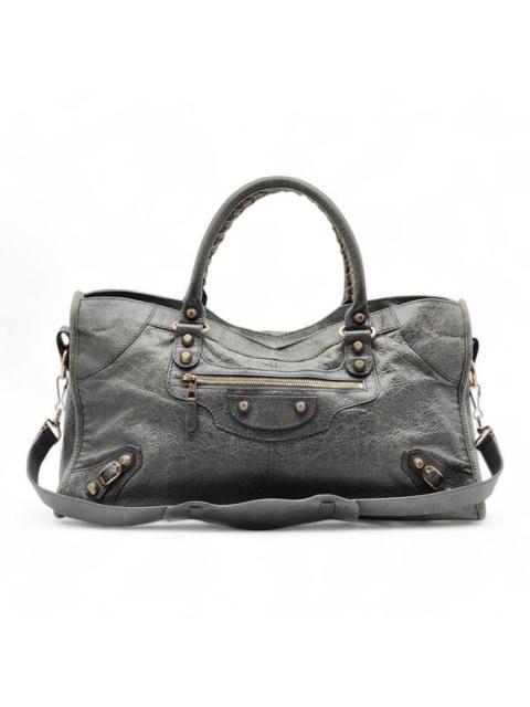 Balenciaga Part-Time Giant Shoulder Bag - Leather - Green