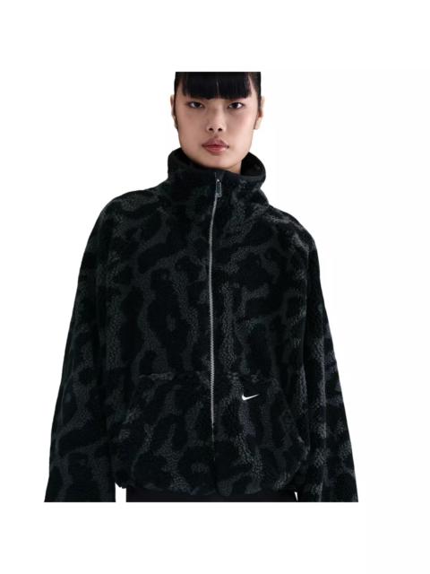 Nike Women's Sportswear High-Pile Fleece Jacket - Black