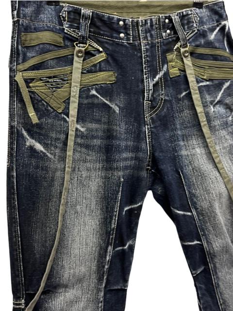 Other Designers PPFM Distressed Grunge Punk Custom Bondage Suspender